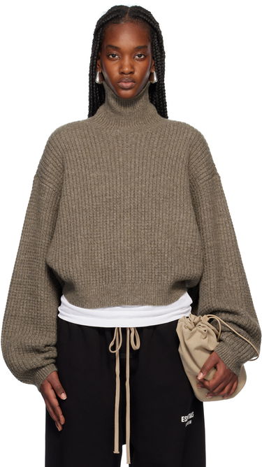 Пуловер Fear of God Fear of God ESSENTIALS Heavy Waffle Turtleneck Кафяво | 192HO247321FW, 0