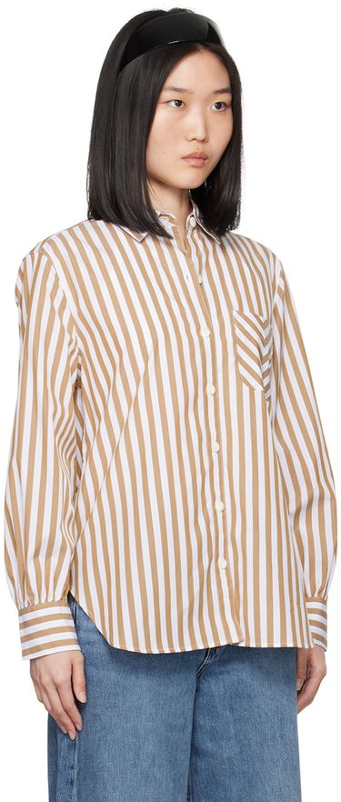 Риза rag & bone Rag & Bone Maxine Striped Shirt Зелено | WAW23SA041ZE41, 4