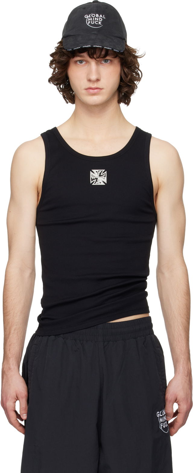 Biker Cross Logo Tank Top