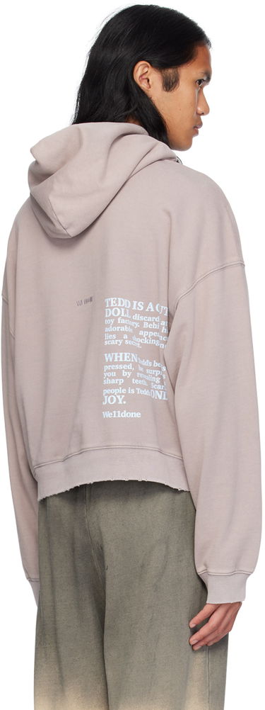 Суитчър We11done Lettering Hoodie Лилаво | WD-TH2-24-813-U-LP, 2
