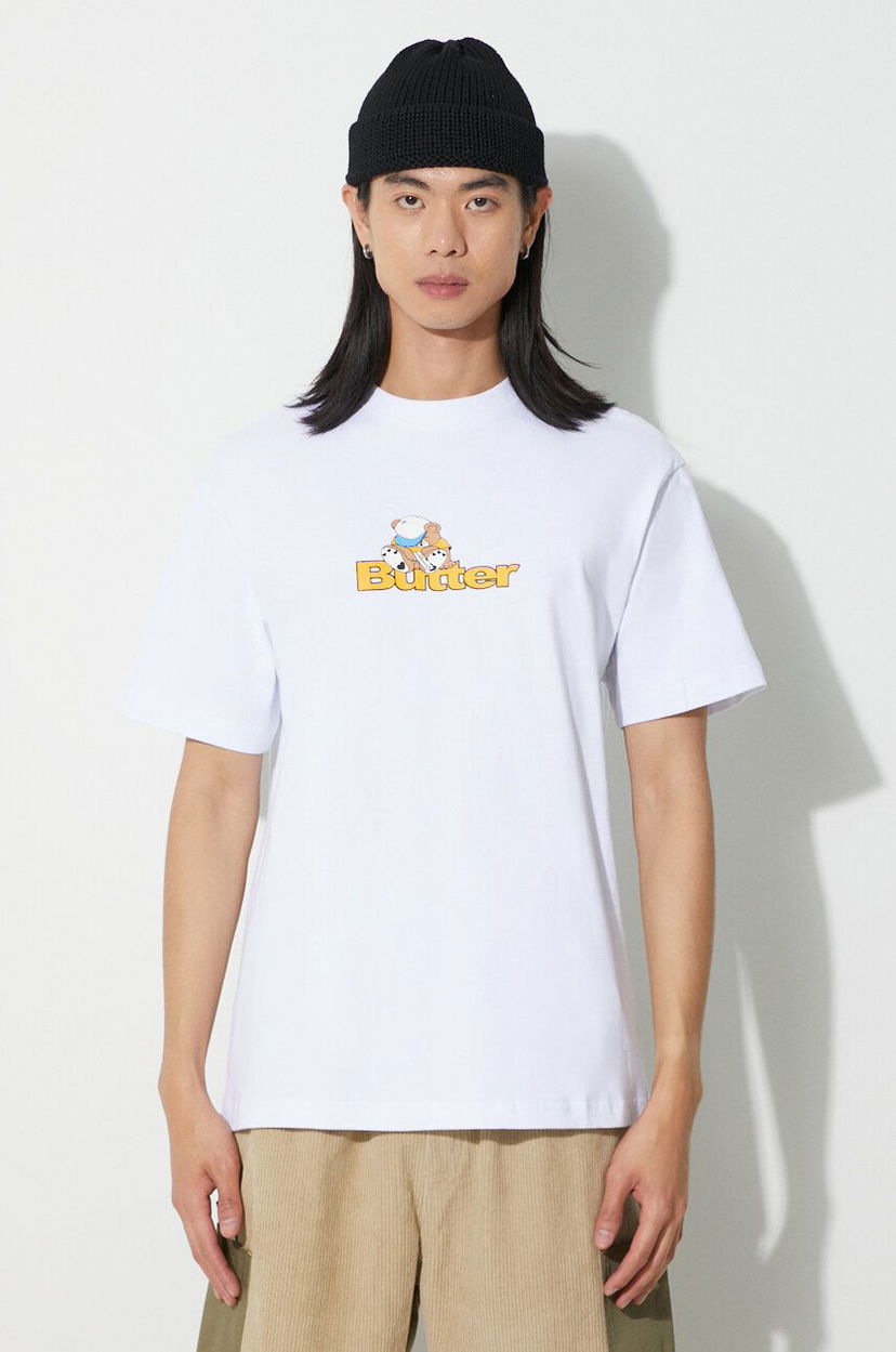 Тениска Butter Goods T-Shirt With Print Бяло | BGQ3230101