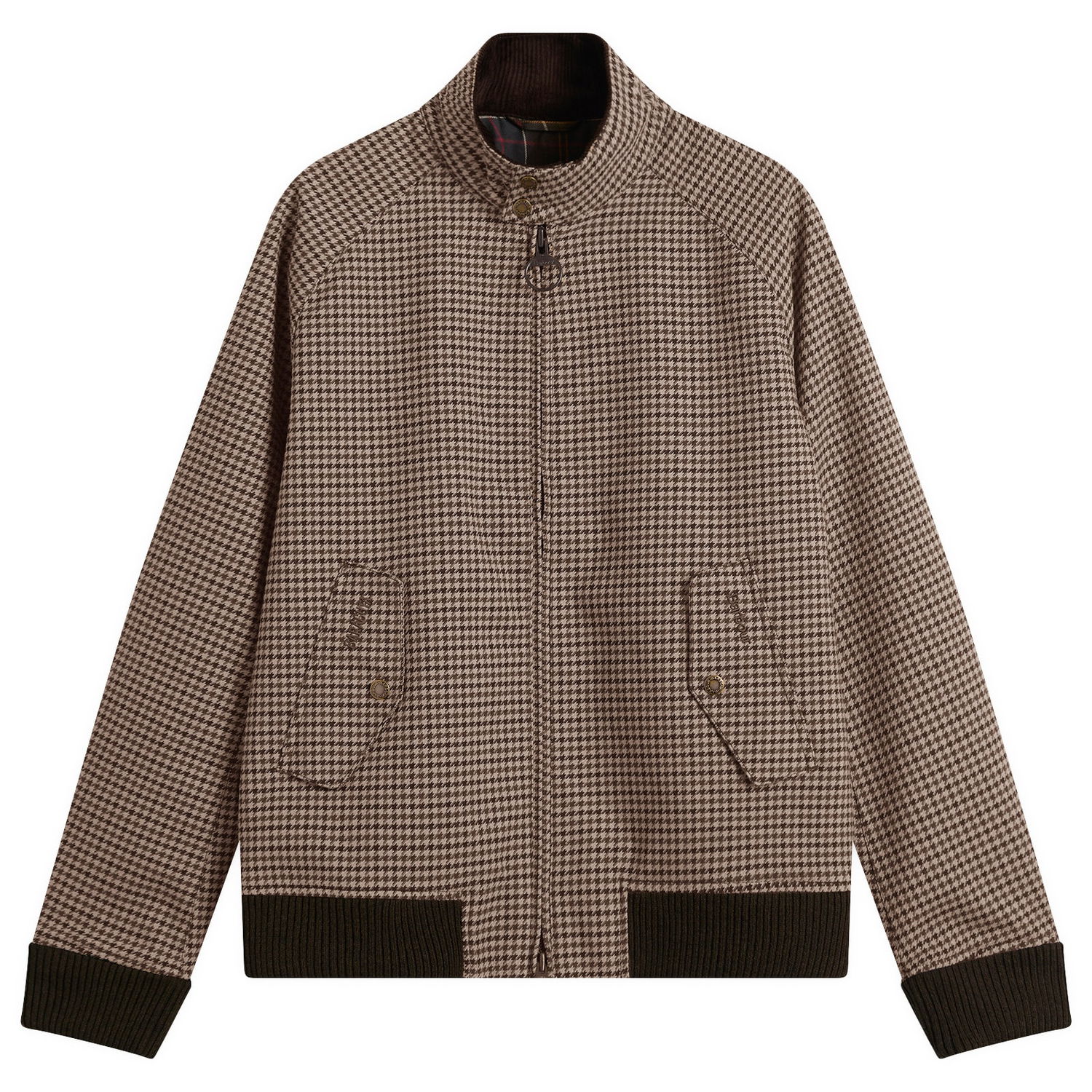 Яке бомбър Barbour x Baracuta Porton Showerproof Houndstooth Jacket Кафяво | MSP0152BE51, 0