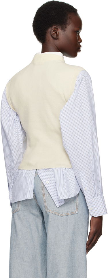 Пуловер Marni Marni Argyle Knit Vest Бяло | GCMD0591Q0 UFH546, 2