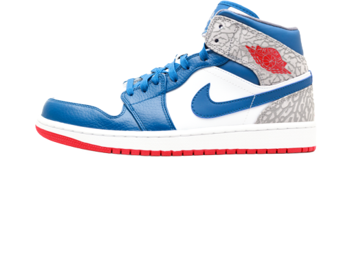 Кецове и обувки Jordan Jordan 1 Retro Mid True Blue Синьо | 554724-107