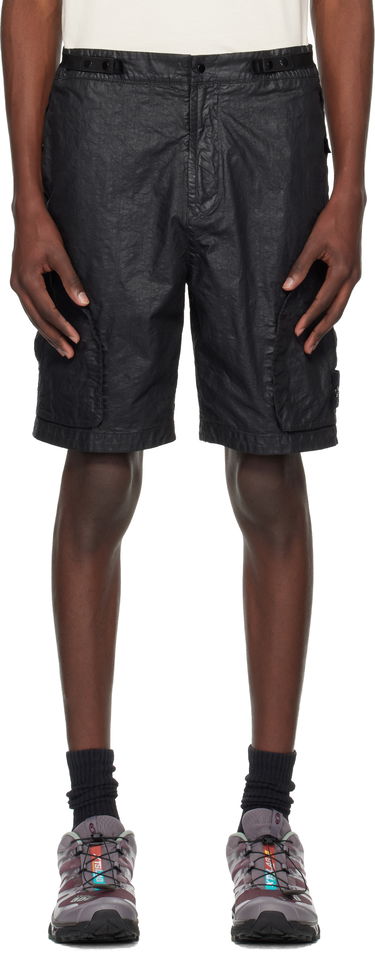 Къси панталони Stone Island Stone Island Organic Look Nylon Panama-TC Shorts Черно | K1S15 L100010 S0069, 0