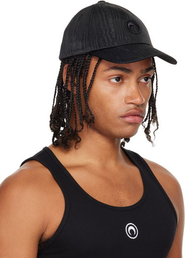 Шапка с козирка Marine Serre Marine Serre Recycled Moire Baseball Cap Черно | UHG001ACWOV0030, 1