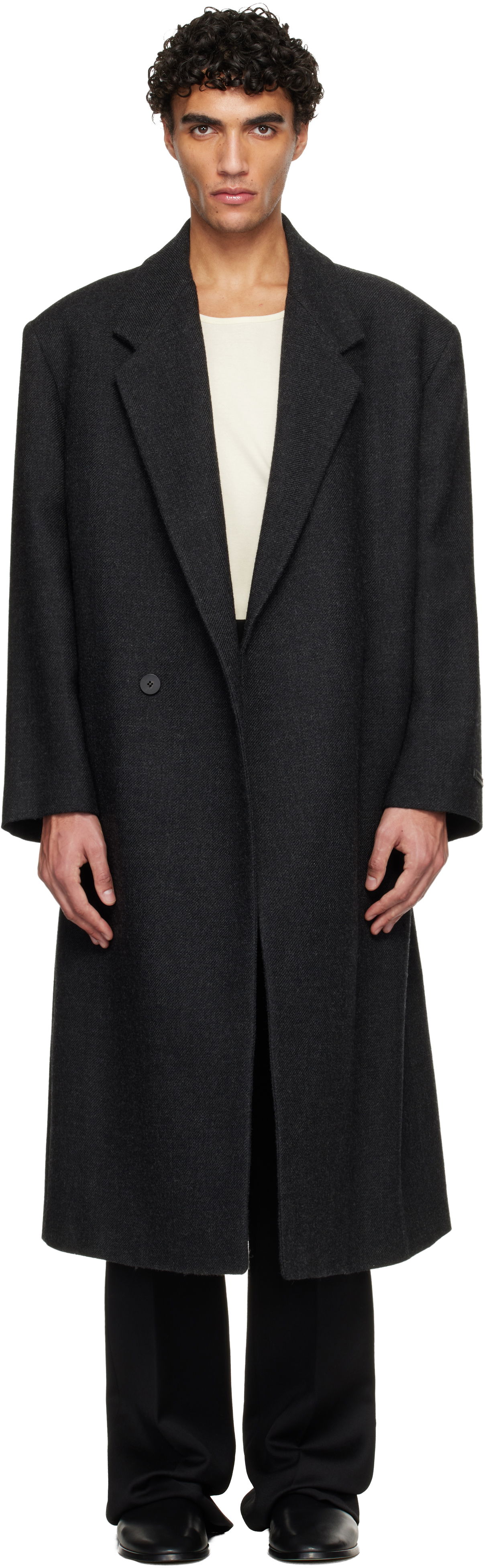 Палта Fear of God Shetland Wool Classic Overcoat Черно | FG25FW64-643HSW-001, 0