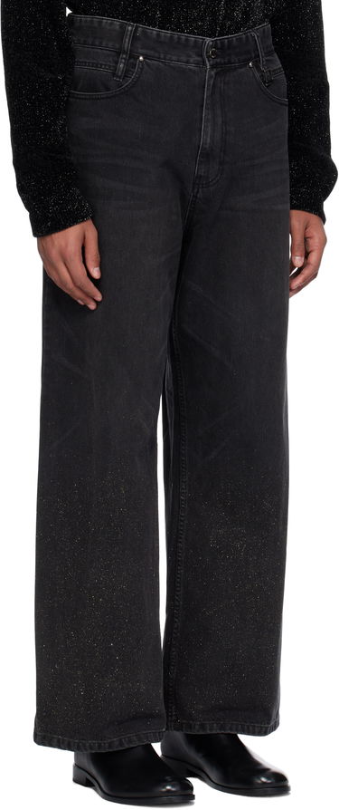 Дънки WOOYOUNGMI Wide Jeans Синьо | W243PT23, 4