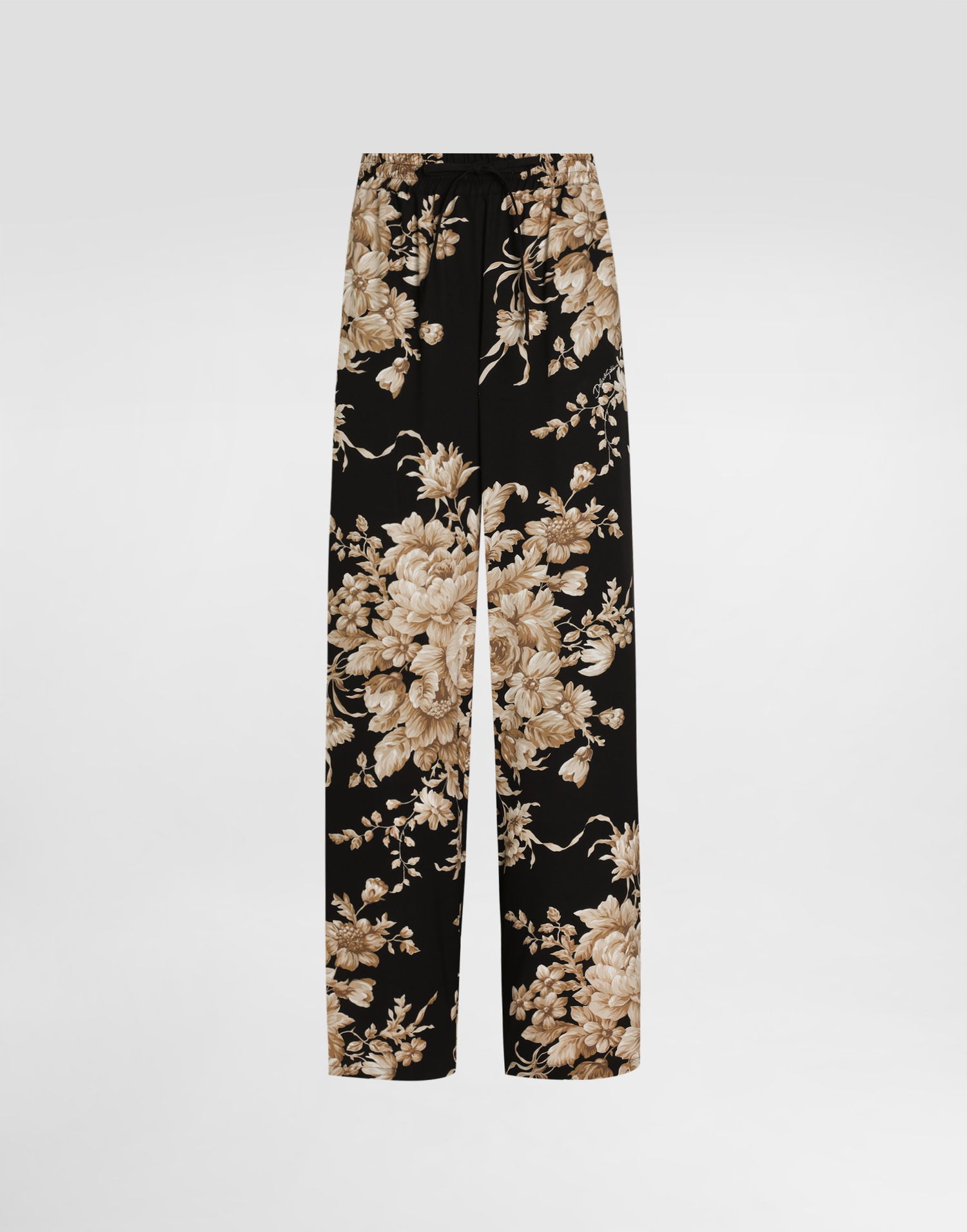 Панталони Dolce & Gabbana Dolce & Gabbana Rose-print Silk Vanity Pants Многоцветен | FTC12TFSA7YHN4OX, 0