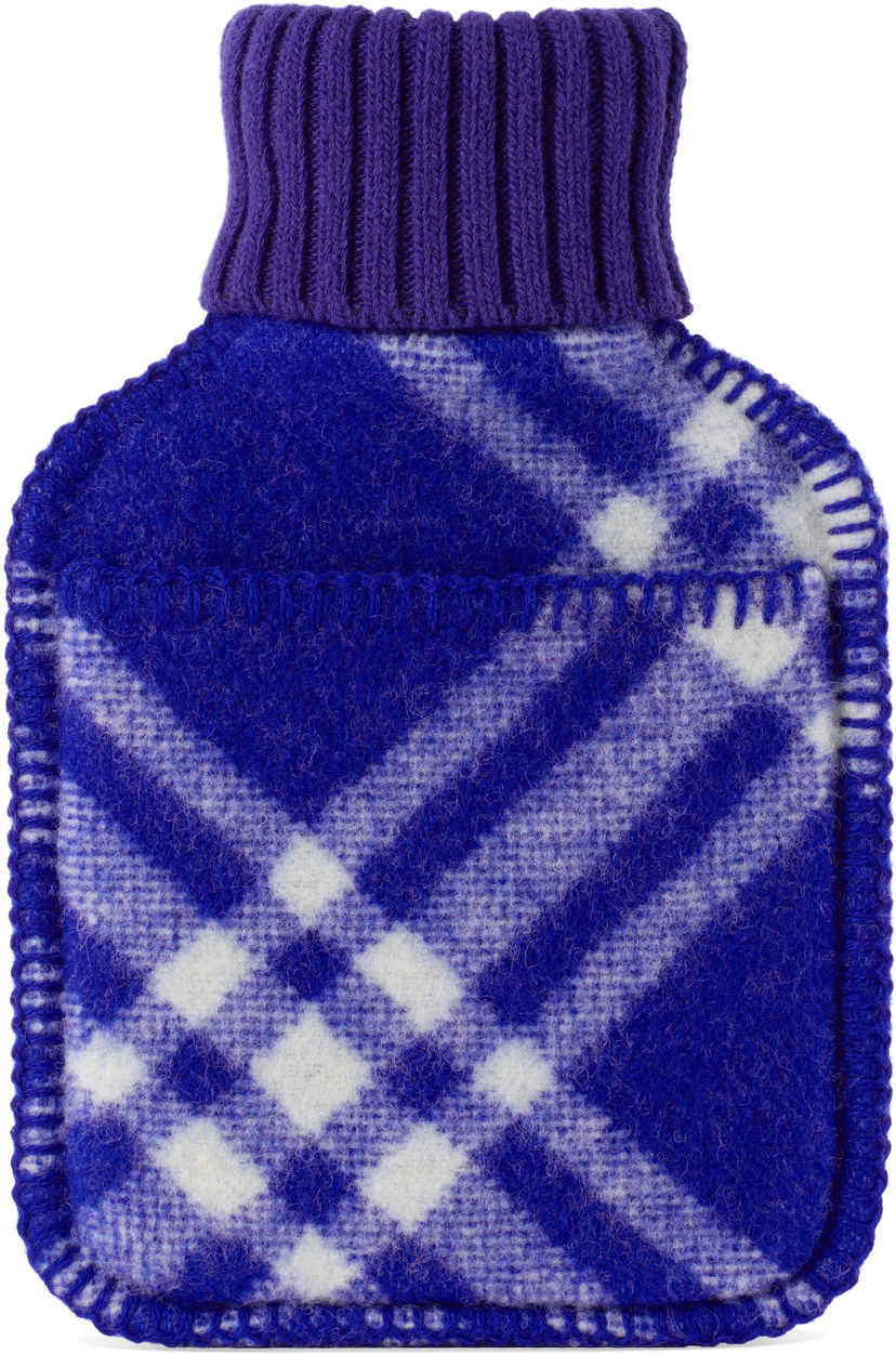 Аксесоари Burberry Burberry Wool Check Hot Water Bottle Синьо | 8077637