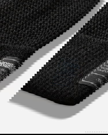 Шапка Neighborhood Ribbed Knit Beanie Черно | 252FUNH-HT01 BLACK, 4