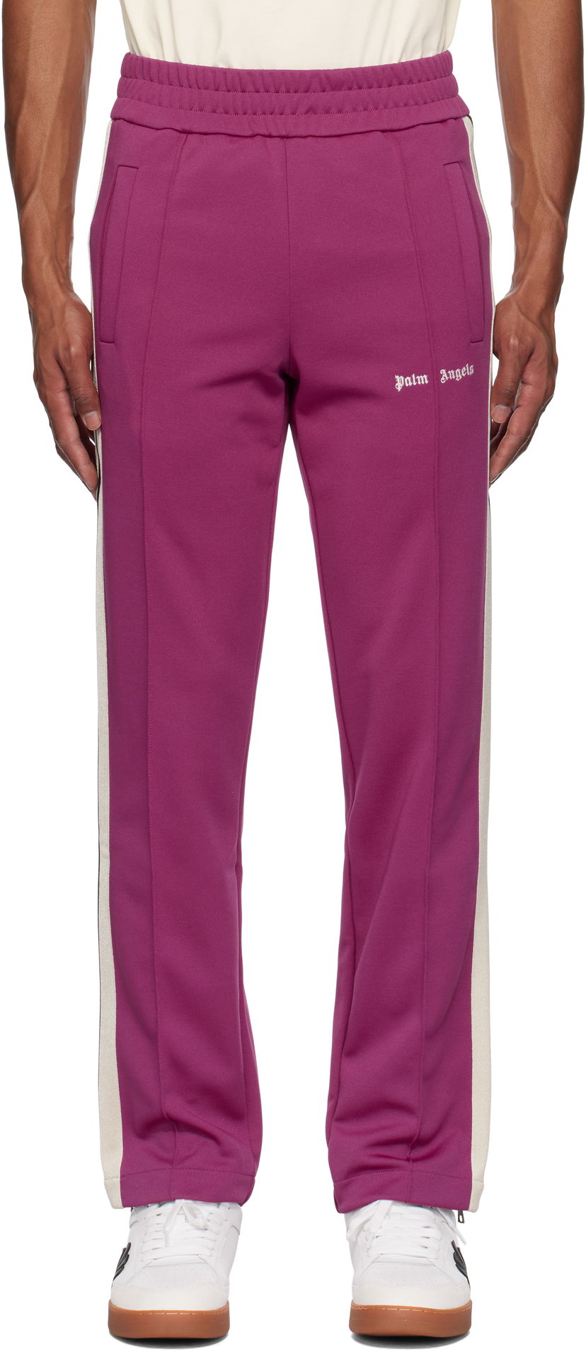 Спортни панталони Palm Angels Classic Logo Track Pants Лилаво | PMCJ020F24FAB0033703