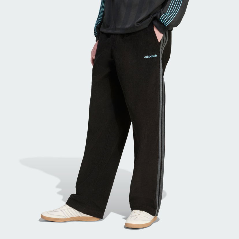 Панталони adidas Performance Corduroy Wide Leg Pants Черно | JX3107