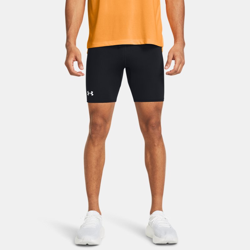 Къси панталони Under Armour Launch Tights in ½-Länge für Herren Schwarz / Schwarz Черно | 1384546-001, 0
