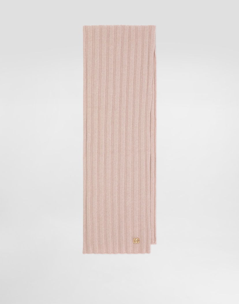 Шал Dolce & Gabbana Dolce & Gabbana Knitted Ribbed Scarf Розово | LBKA85JDVDQF0991