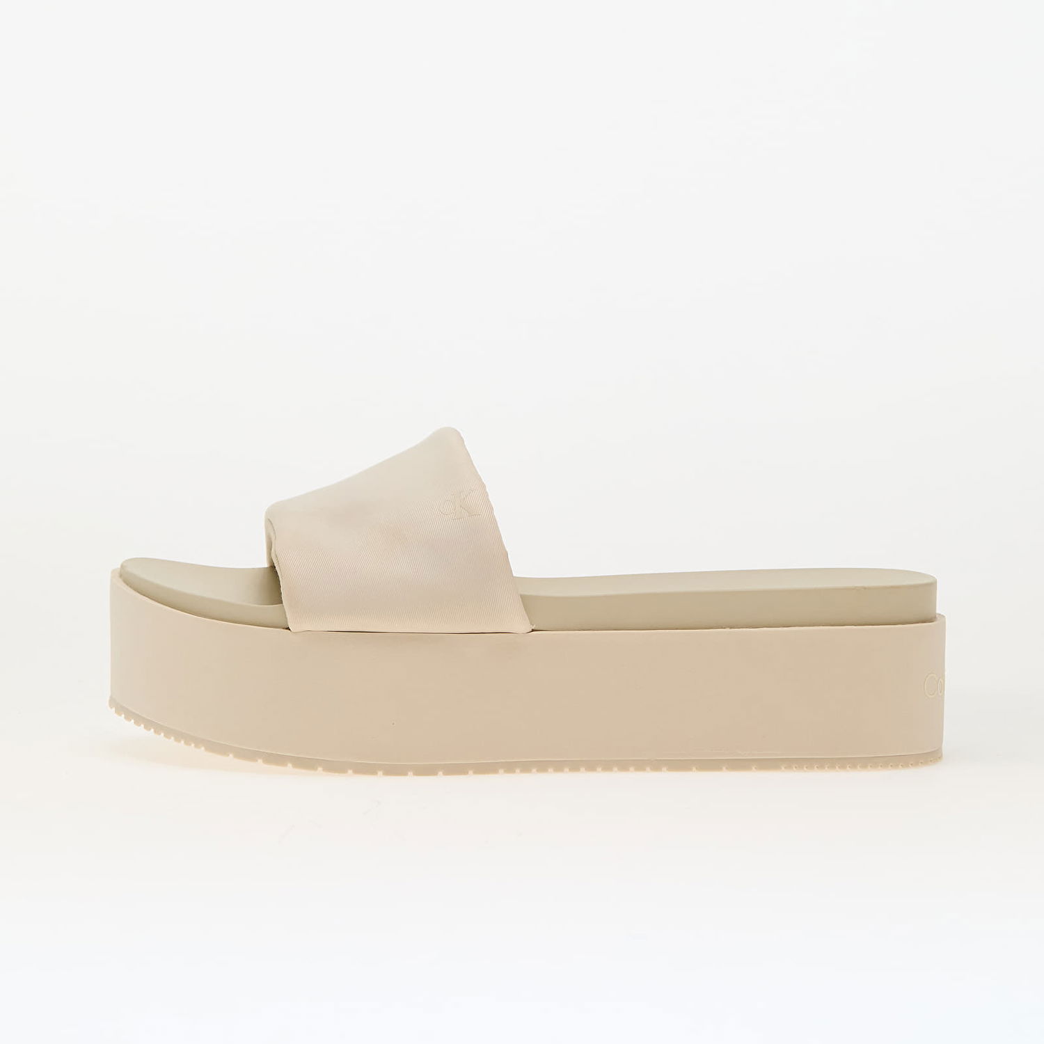 Кецове и обувки CALVIN KLEIN Flatform Sandal Slid Beige Бежово | YW0YW01791 AEO, 0