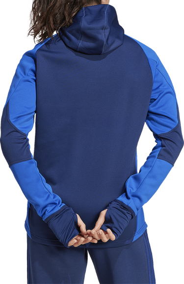 Суитчър adidas Originals Tiro 24 Competition Winterized Hooded Padded Quarter-Zip Training Top with Thumbholes Синьо | iy0122, 1