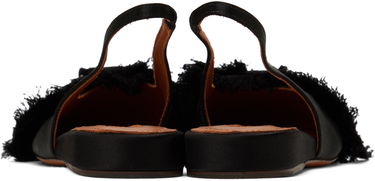 Кецове и обувки LANVIN Lanvin Slingback Ballerina Flats Черно | FW-FSMA02-SATN-A24, 1