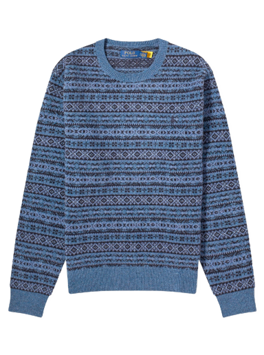 Пуловер Polo by Ralph Lauren Fair Isle Crewneck Тъмно синьо | 710918122001