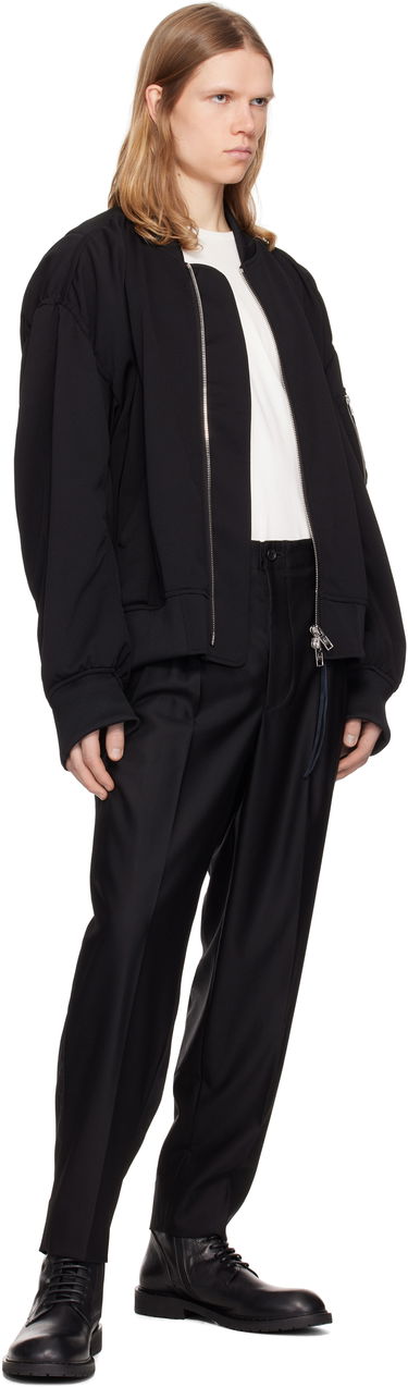 Яке бомбър Mastermind WORLD Mastermind World Jersey Bomber Jacket Черно | MW25S14-BL029-602, 3