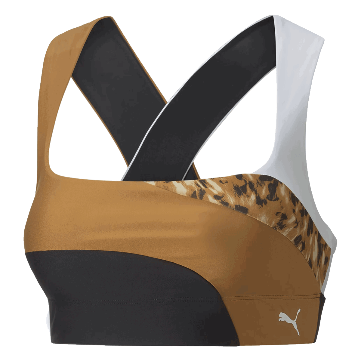 Сутиен Puma Safari Glam Mid Impact Sports Bra Кафяво | 522240-51, 0