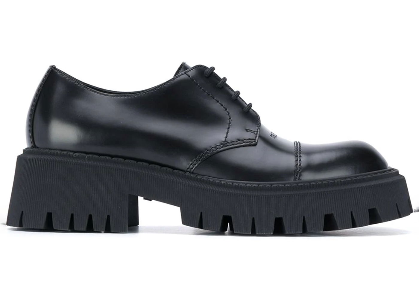Кецове и обувки Balenciaga Tractor "Black Leather" Черно | 615697WA8E91000, 0
