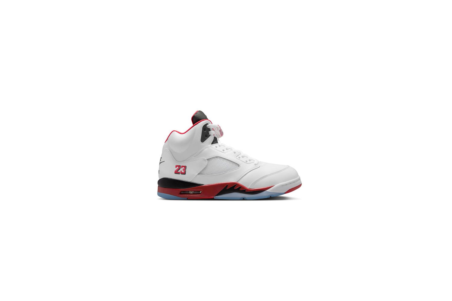 Кецове и обувки Jordan Air Jordan 5 OG 'Fire Red Black Tongue' - 2025 Бяло | HQ7978-101, 1