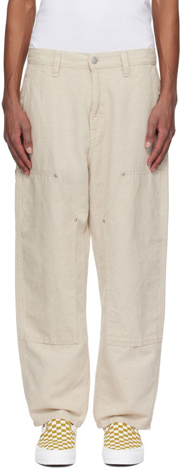 Карго панталони Carhartt WIP Linen Double Knee Trousers Бежово | I033580, 0