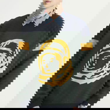 Пуловер BILLIONAIRE BOYS CLUB Astro Panelled Knit Jumper Зелено | B25334-DGN, 5