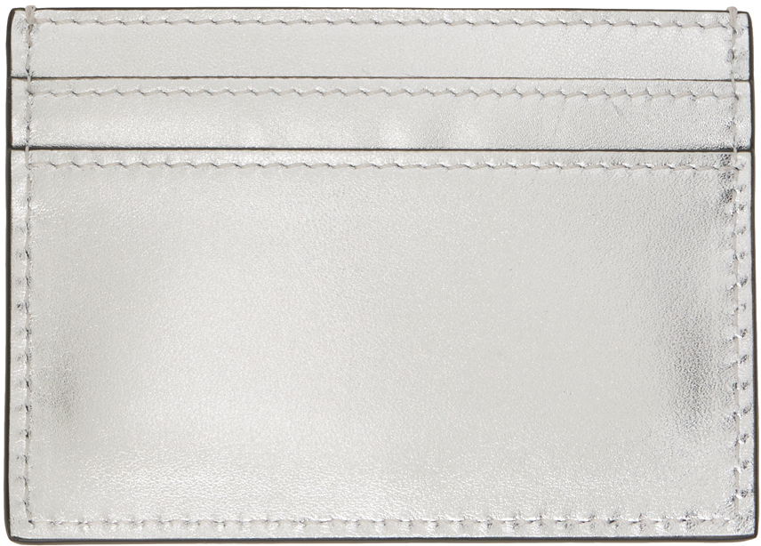 Портфейл Moschino Lettering Logo Foiled Card Holder Металик | 8131 8011 A1600, 1