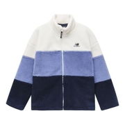Colorblock Teddy Zip-Up Jacket