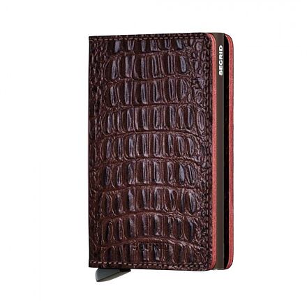 Портфейл Secrid Slim Wallet Nile Brown Кафяво | SN-Brown, 0