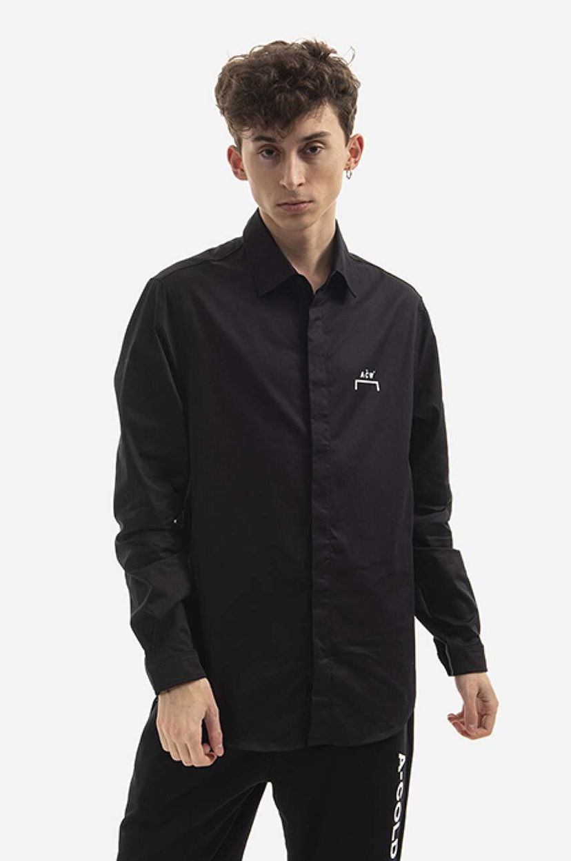 Риза A-COLD-WALL* Shirt Cotton Twill Черно | ACWMSH053.