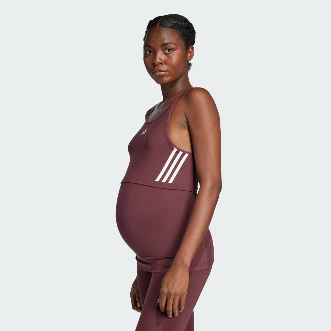 Потник adidas Performance Maternity Training Tank Top Бургунди | JD4222, 0