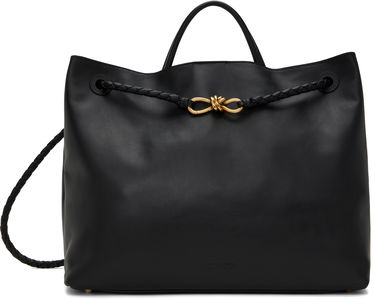 Голяма пазарска чанта Bottega Veneta Large Andiamo Leather Tote Черно | 806010 V4O92, 0