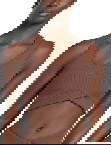 Потник Reebok Reebok Studio Rib Crop Tank Top Кафяво | 100075385, 5