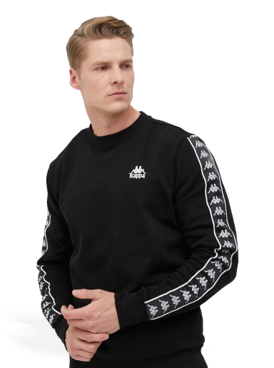 Суитчър Kappa Logo Sweatshirt Черно | 313005