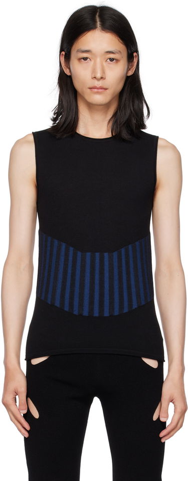 Потник Dion Lee Ribbed Knit Tank Top Черно | C7103F22, 0