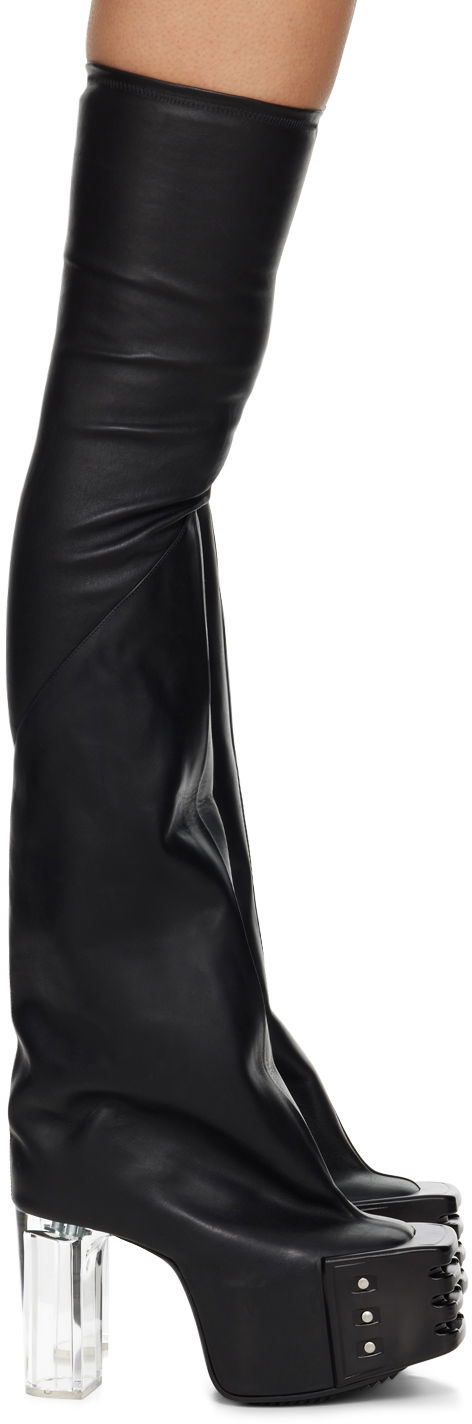 Кецове и обувки Rick Owens Flared Platform Boots "Black" Черно | RO02C1824 LSGEG0, 0