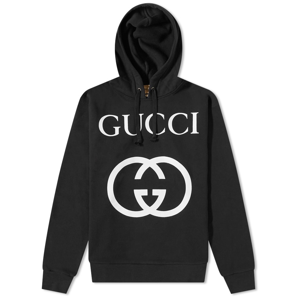 Суитчър Gucci Interlocking Gg Hoody Черно | 475374-X3Q25-1289, 0
