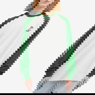 Тениска AAPE by A Bathing Ape AAPE Now Raglan Long Sleeve T-Shirt, Size Large Зелено | AAPLTM1541XANGRX, 2