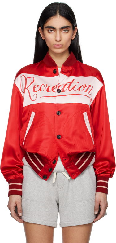 Яке бомбър Bode Bode Postcard Rally Jacket Червено | MRS25JA021, 0