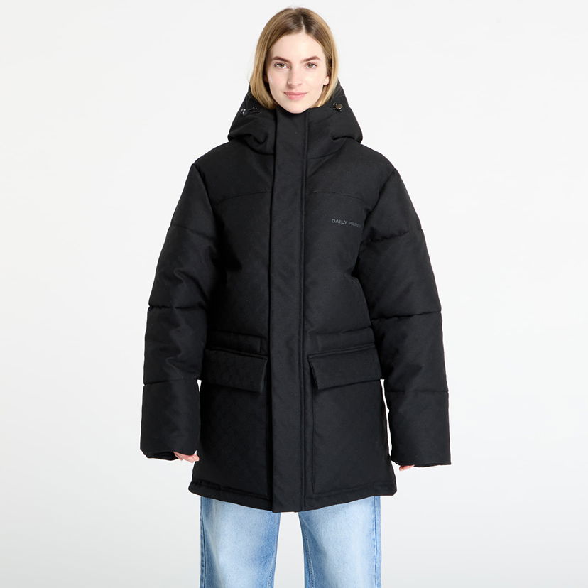 Пухо яке DAILY PAPER Daily Paper Oba Monogram Puffer Jacket Черно | 2521155