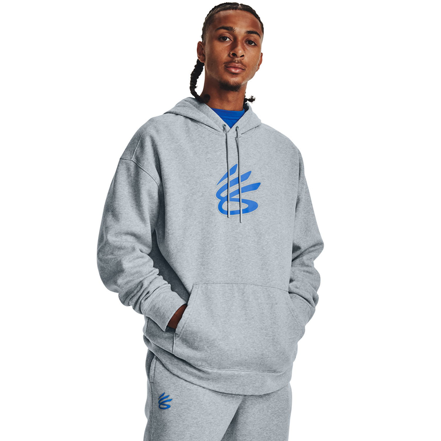 Суитчър Under Armour Curry Big Splash Po Hoodie Blue Сиво | 1374298-465, 1