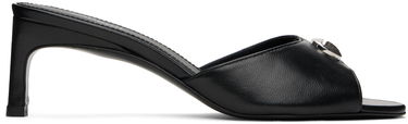 Кецове и обувки Coperni Logo Detail Mules Черно | COPSH49477, 0