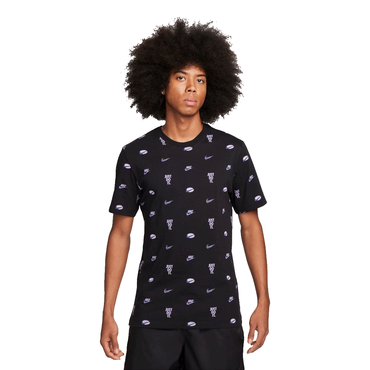 Тениска Nike Allover Print T-Shirt Черно | FQ8036-010, 0