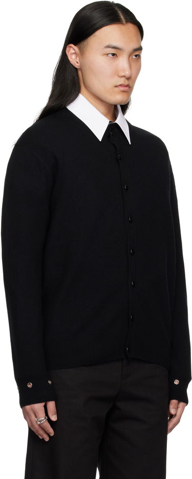 Пуловер We11done We11done Eyelet Detail Cardigan Черно | WD-KC0-25-617-U-BK, 1