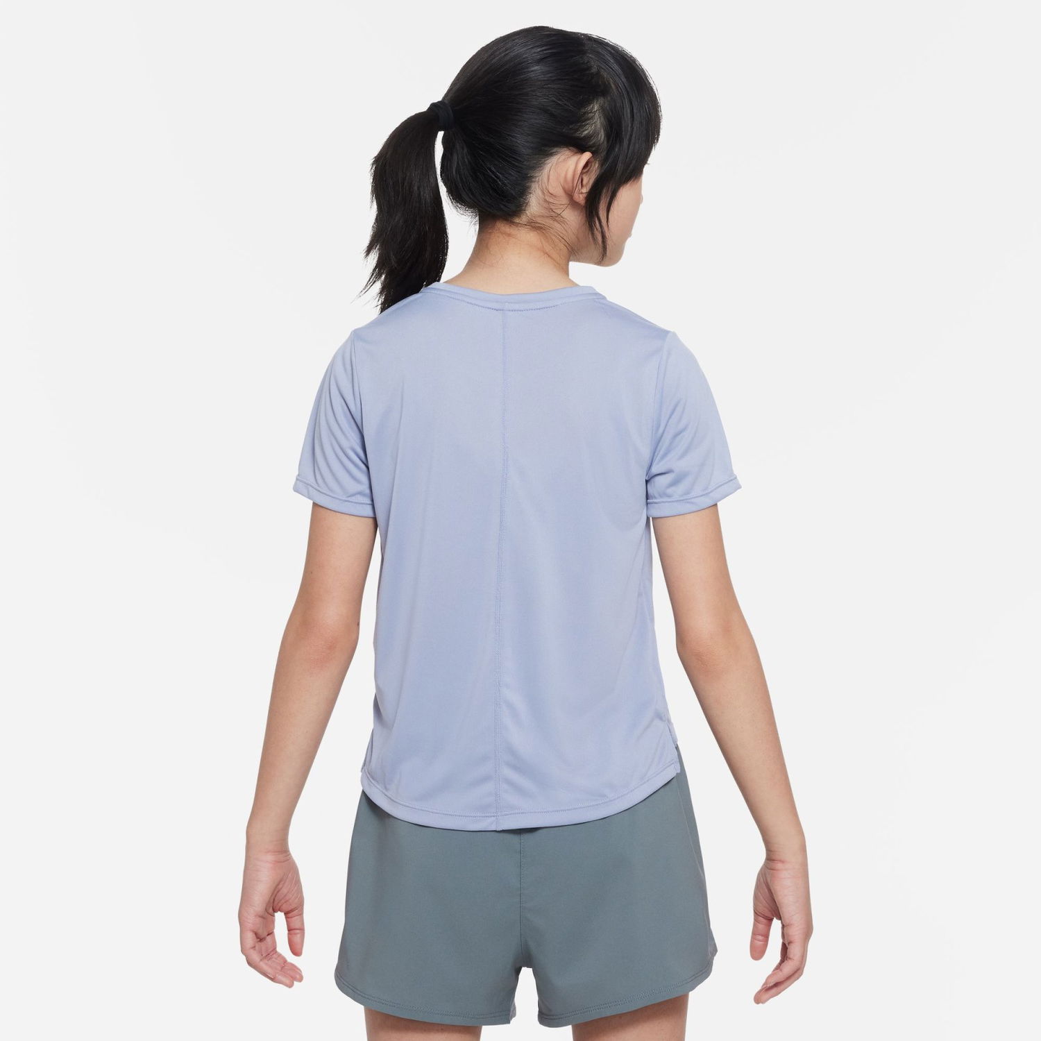 Съкратен топ Nike Girls' Short Sleeve Top One Лилаво | DD7639-519, 1