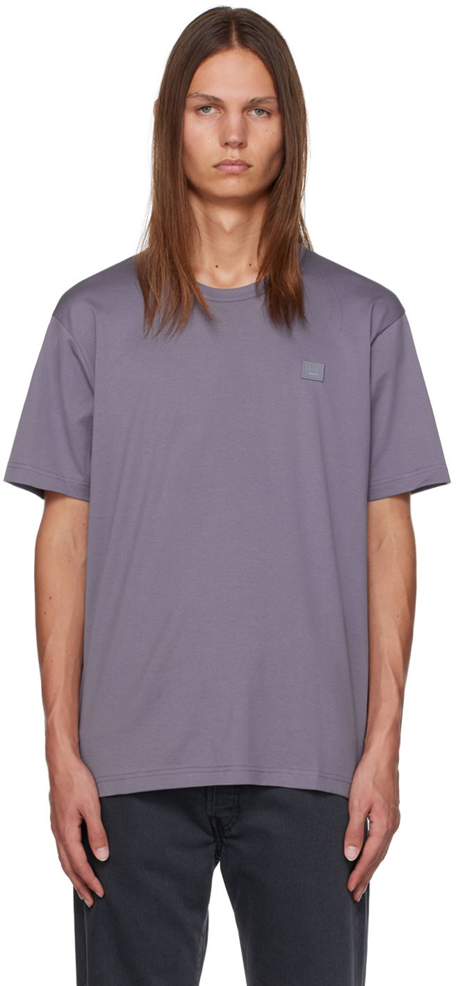 Тениска Acne Studios Patch T-Shirt Лилаво | CL0205-, 0