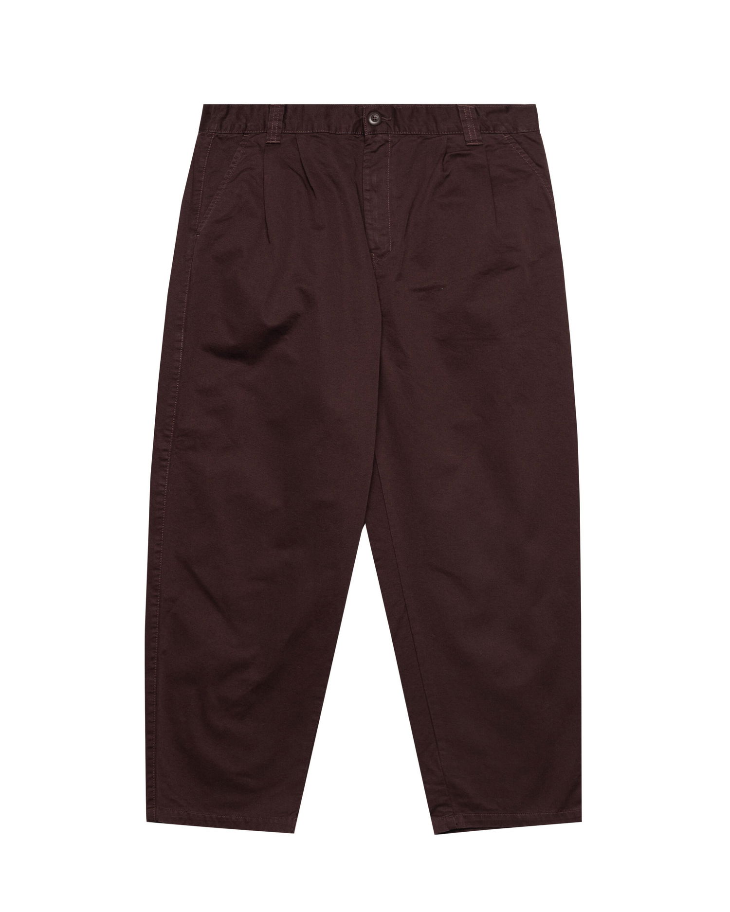 Панталони Carhartt WIP WIP Merrick Pleated Trousers Кафяво | I033759.33H06, 0